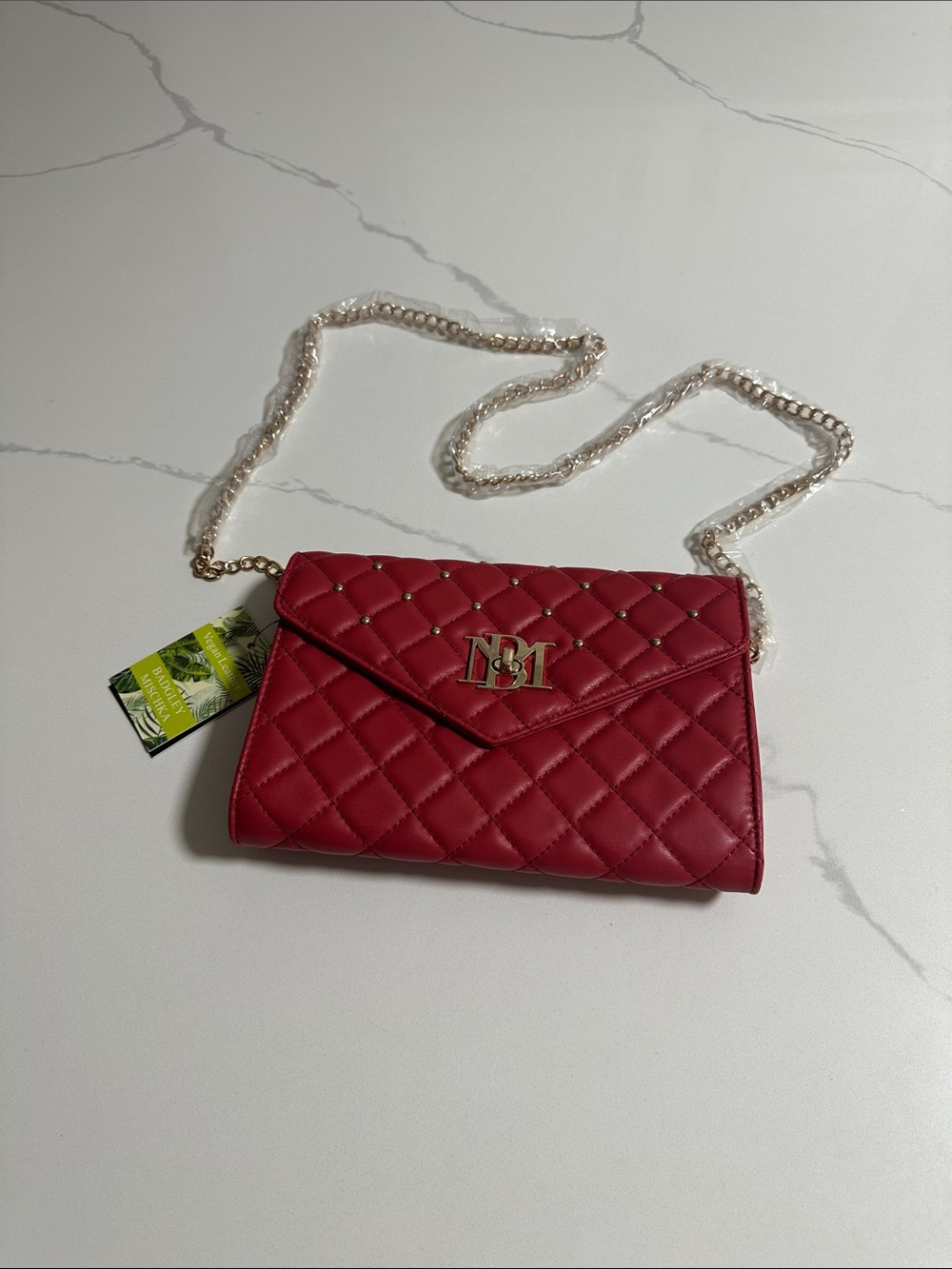 Badgley Mischka Diamond Quilted Crossbody Bag